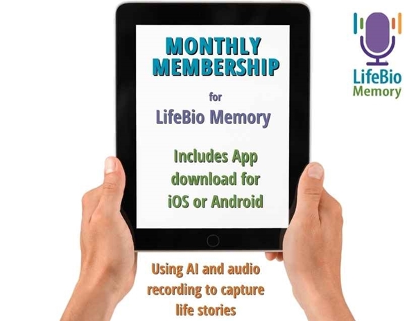 Picture of LifeBio Memory App - Monthly Membership