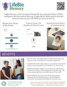 Picture of LifeBio Memory App for Healthcare
