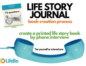 Picture of Phone Interview (up to 4 hours, 73 questions) & Life Story Book
